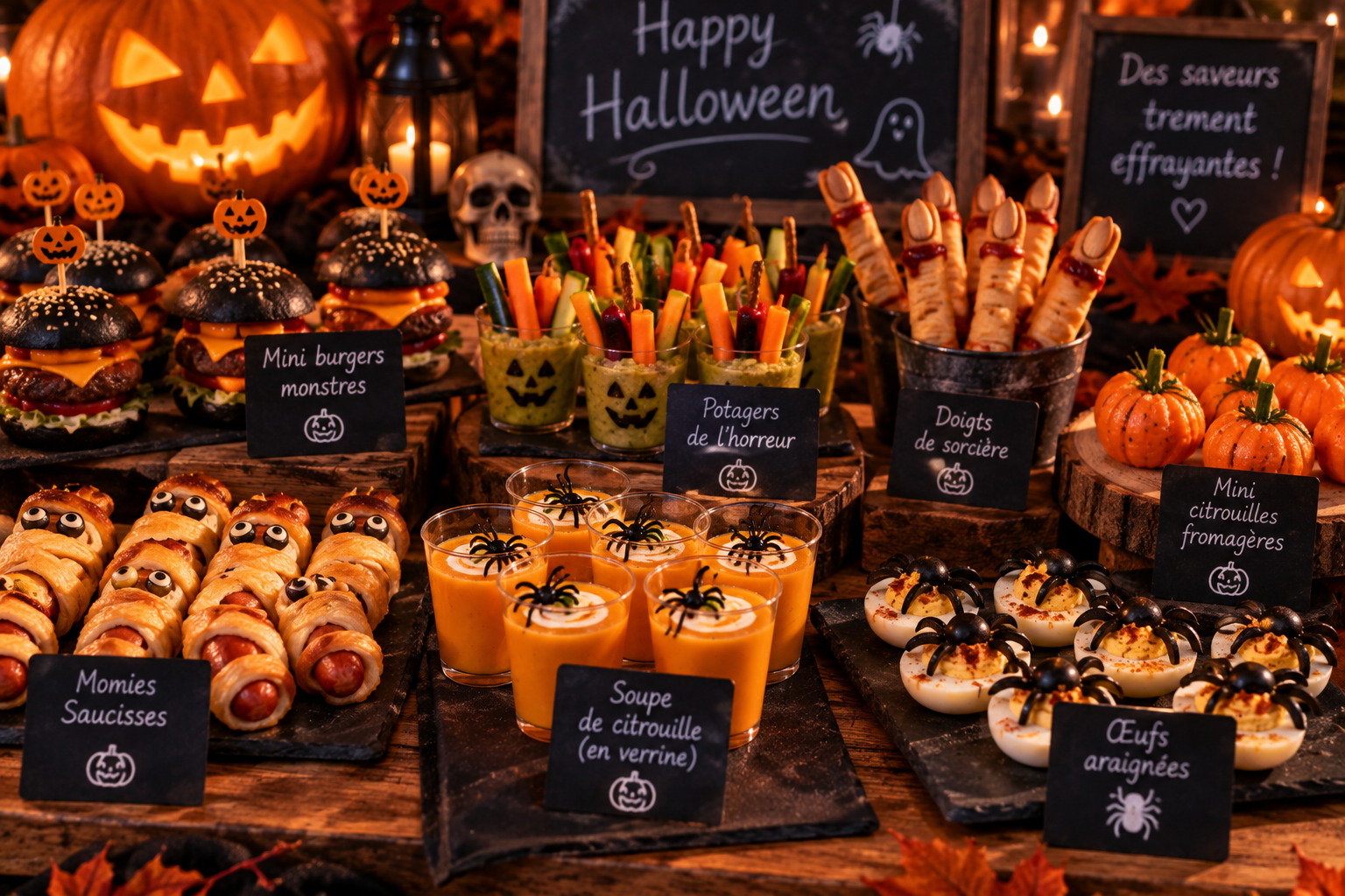 Gourmandises et décor d’Halloween