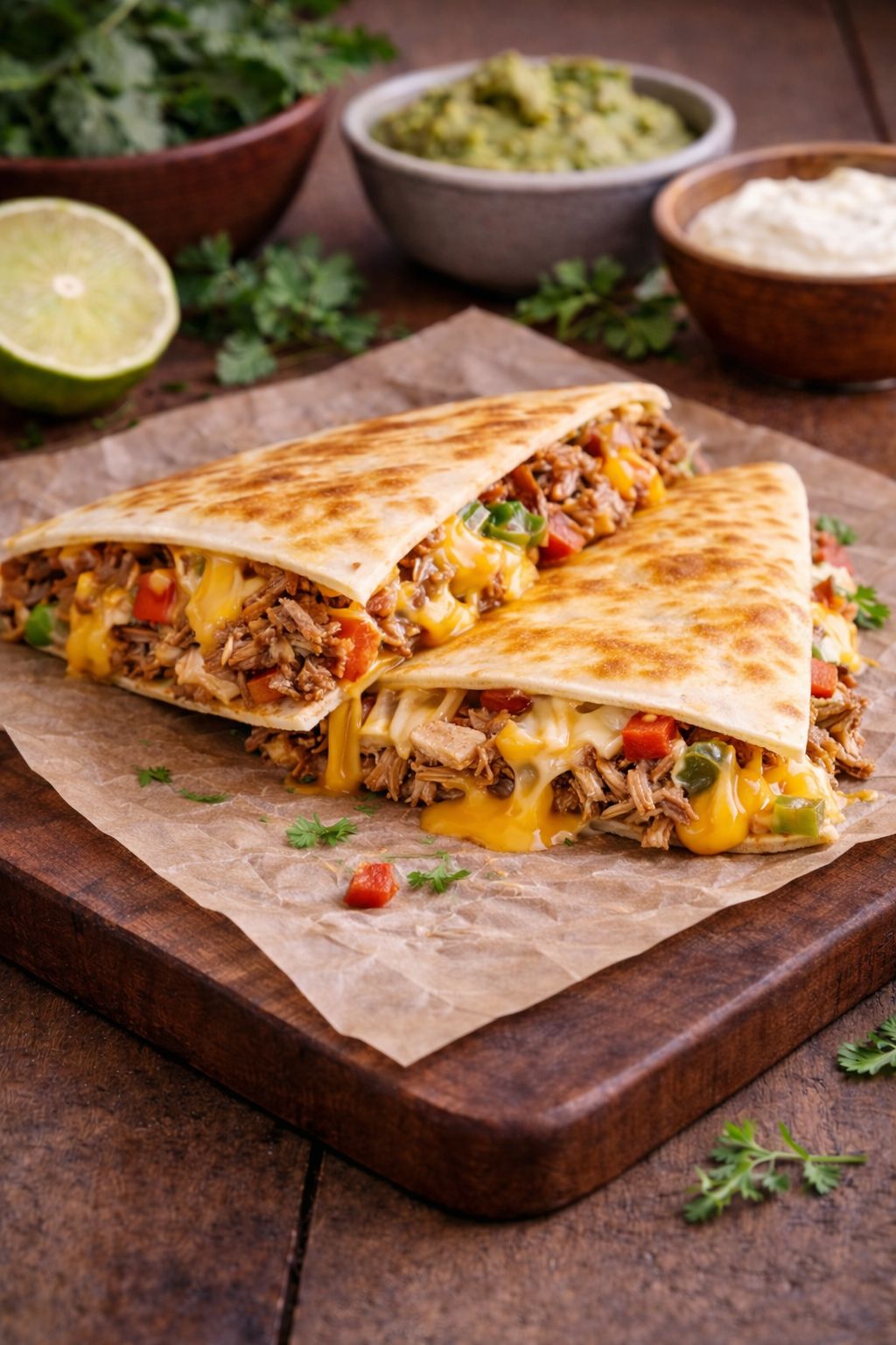 Recette mexicaine chaude servie en animation culinaire